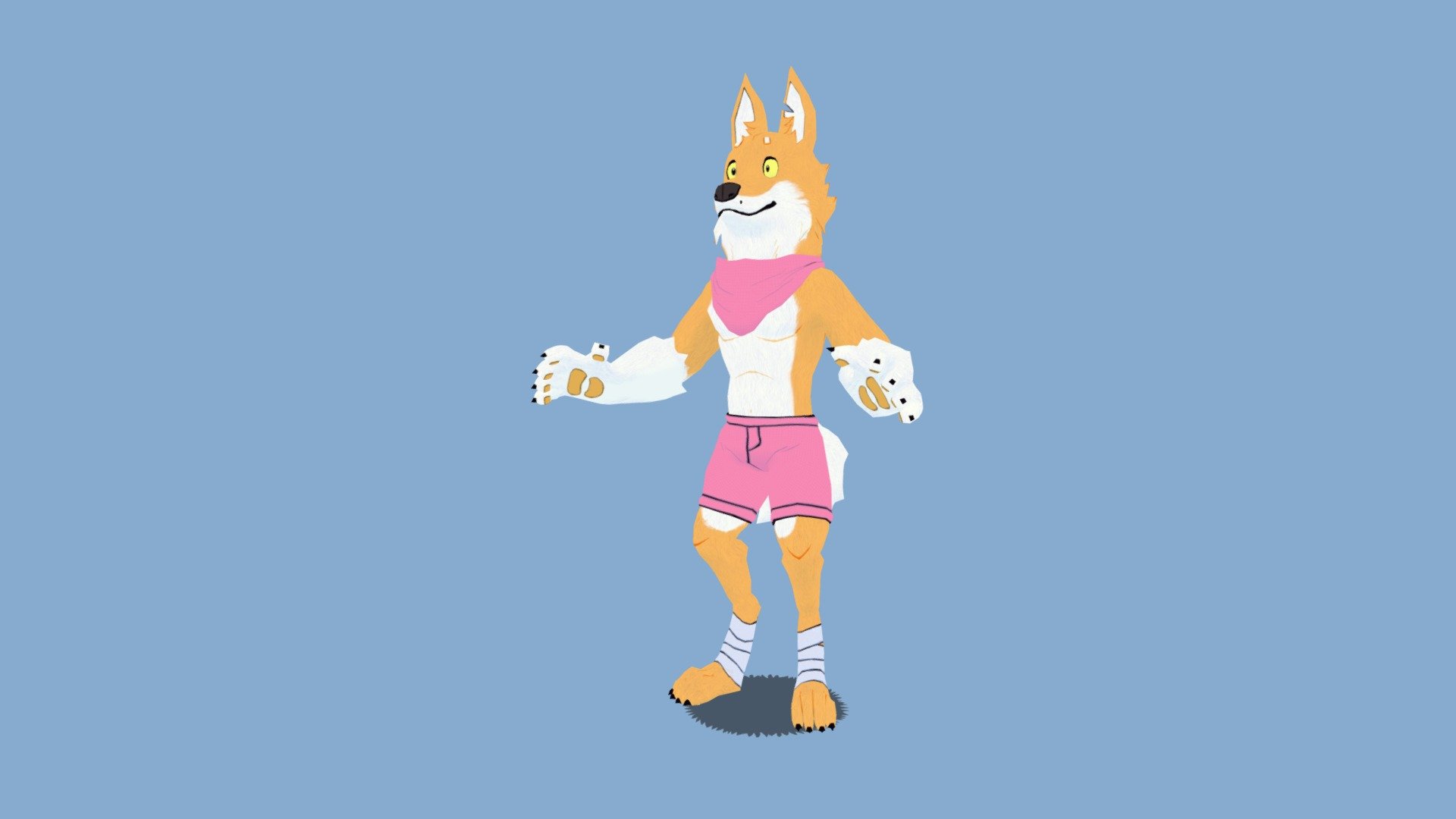 Commission for @MrWolfu on Twitter 3d model