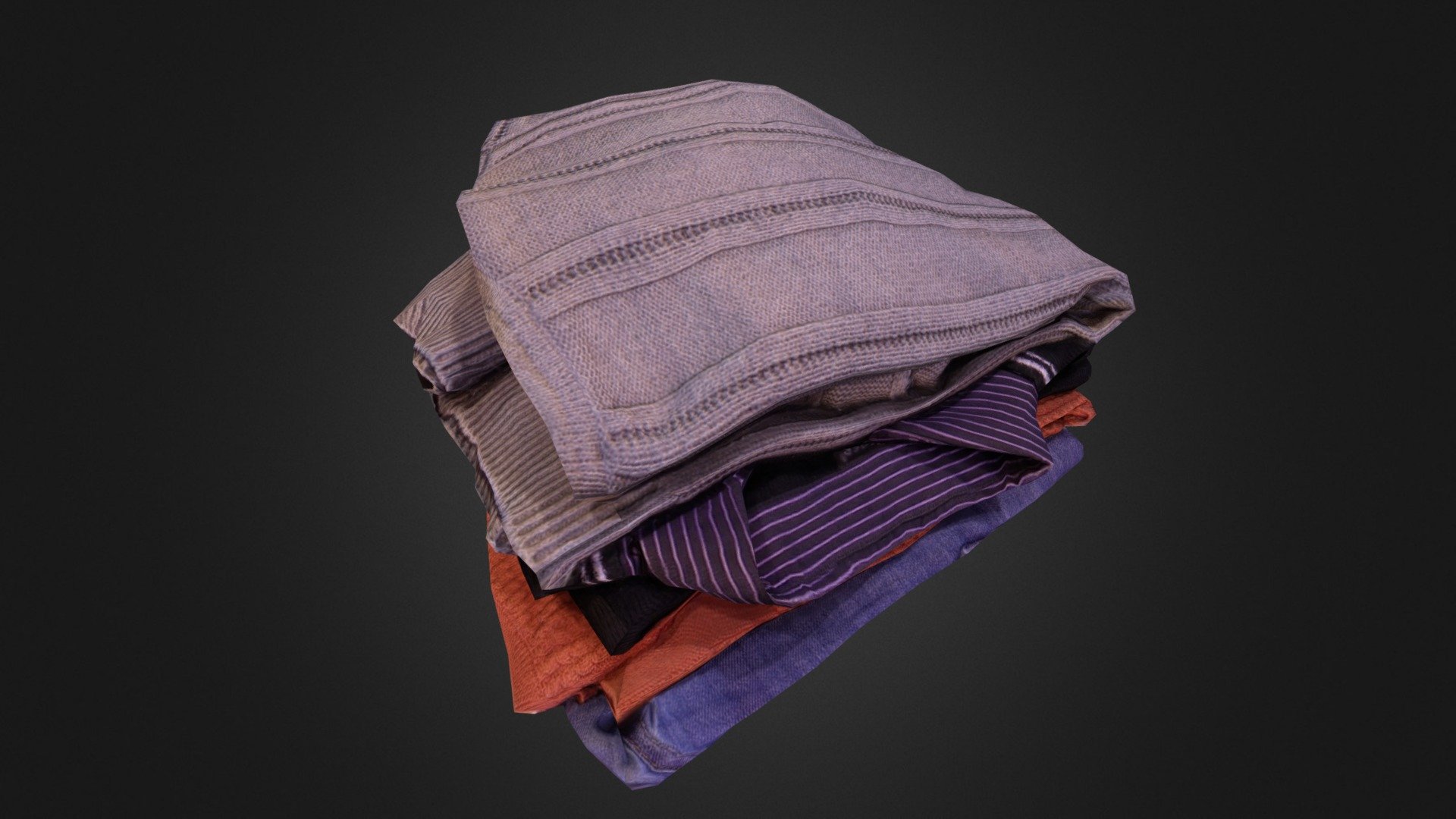 Lowpoly model - retopology from highpoly model with over two million polygons. Highpoly model was created using photogrammetric processing of 64 digital photos 3d model