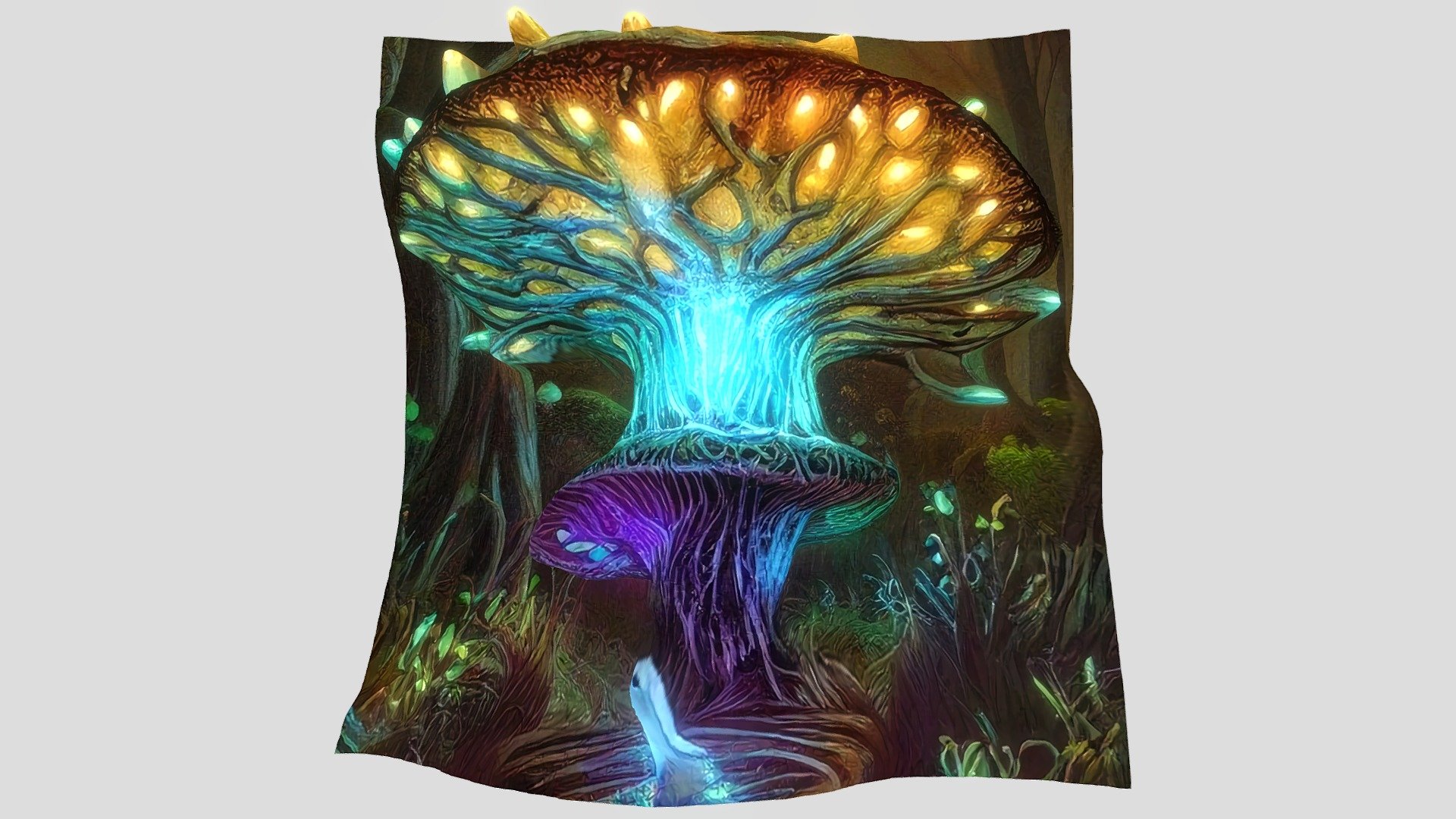 https://www.artbreeder.com/beta/image/93a155017c980e936d98f5ac7e8c - Mushroom House Blue Glow - Download Free 3D model by rarstyak 3d model