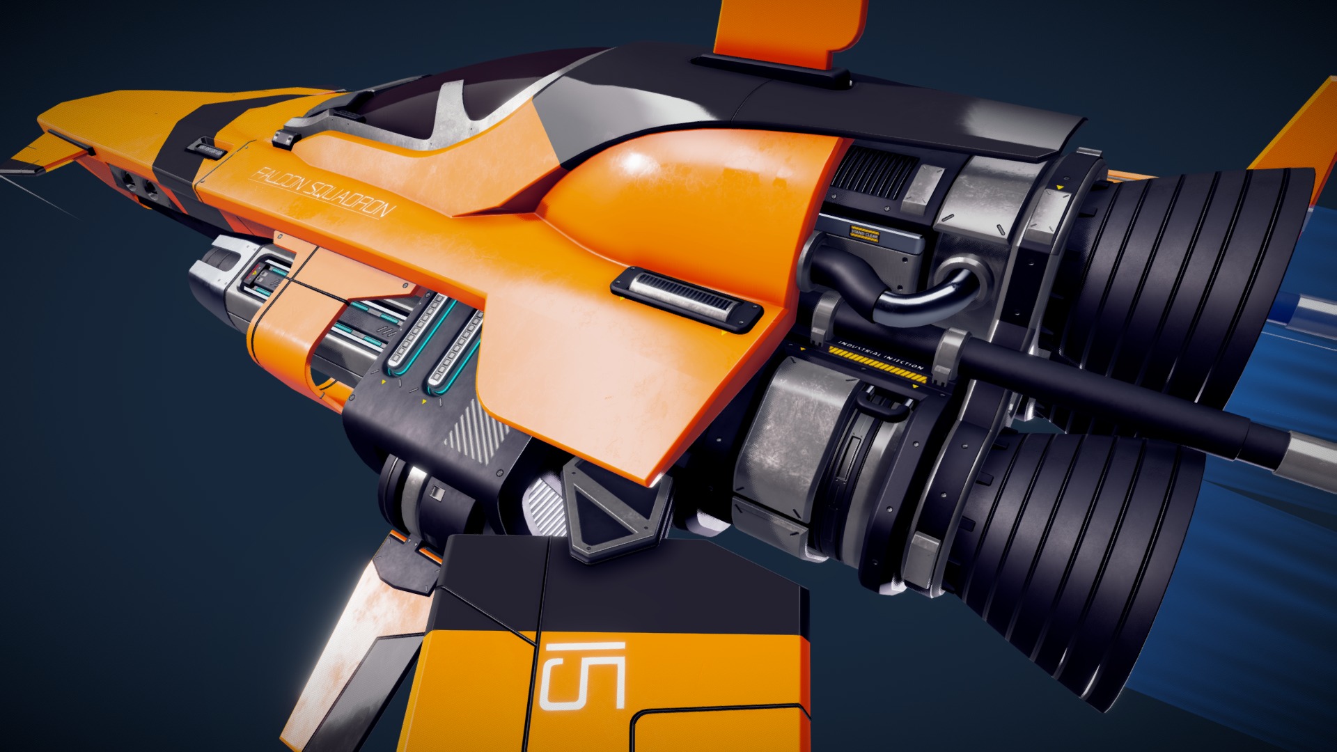 Inspired by: Star Swarm fighter concepted by Bryce Homick
Check out more screenshots: https://www.artstation.com/artwork/lPBw5

I started this project to learn more about tiling textures on vehicles for games, normal floating geo's and weighted normals.

Programs used: Maya, Substance Designer, Quixel Suite

Tell me what you think! - FALCON - 15 - 3D model by Tom F (@ROSEFALL) 3d model