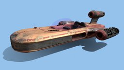 Star Wars vehicles, luke, fan, wars, star, fangame, landspeeder, 3d, model, starwars, ship, x-302, x-34