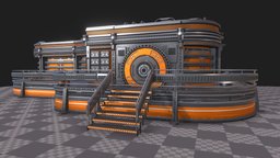 UV modular illustrator, 3dassets, atlastexture, substancepainter, maya, texturing, pbr, scifi, modular