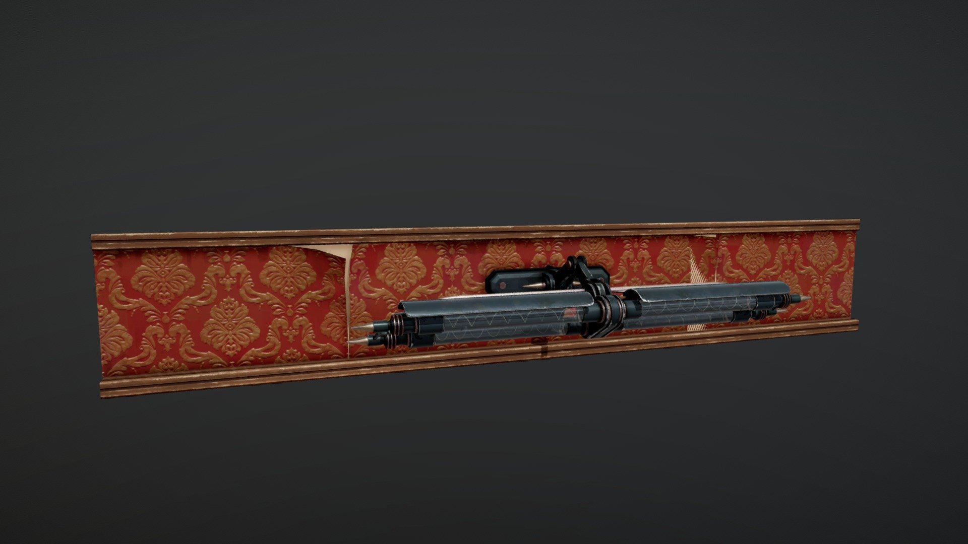 The lamp in Dishonored game series style 3d model