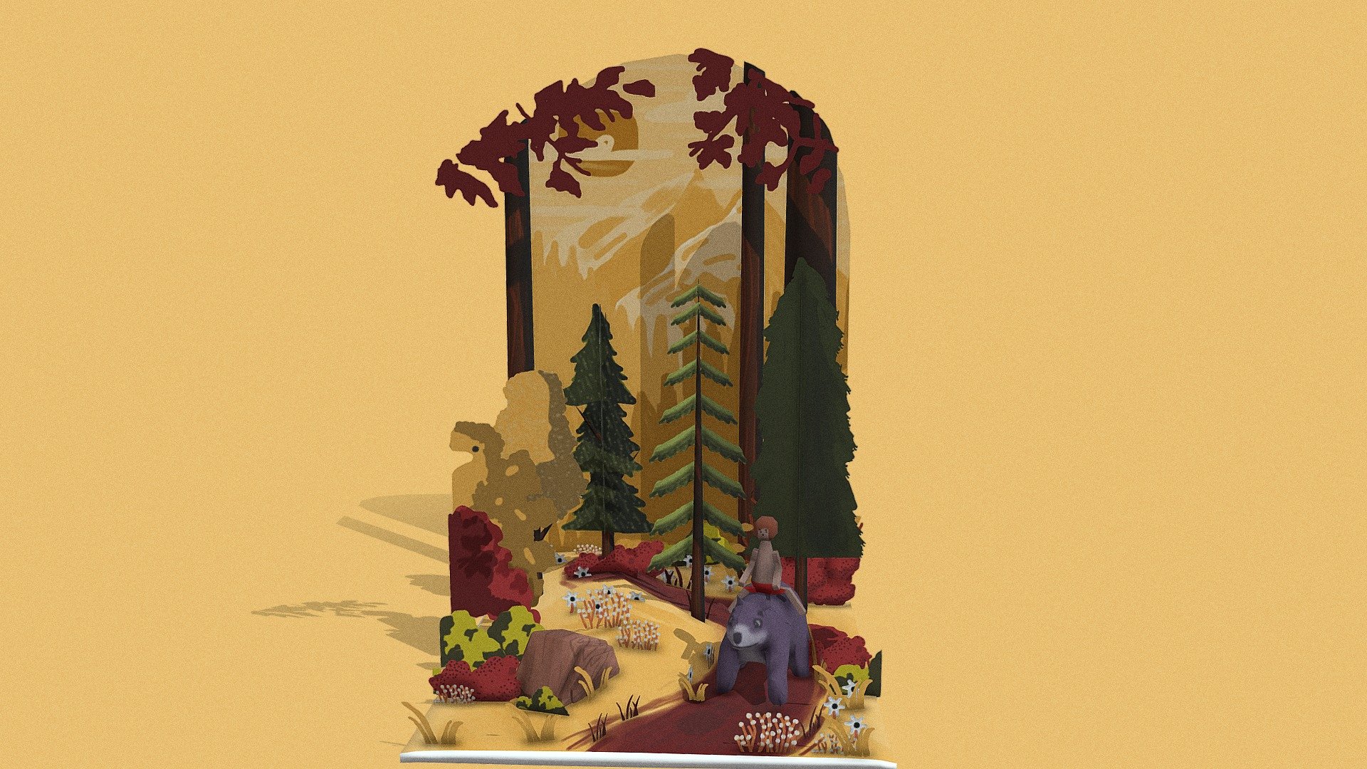 My entry for #StorybookChallenge.
The Jungle Book (1894) is a collection of stories by the English author Rudyard Kipling. Most of the characters are animals such as Shere Khan the tiger and Baloo the bear, though a principal character is the boy or &ldquo;man-cub