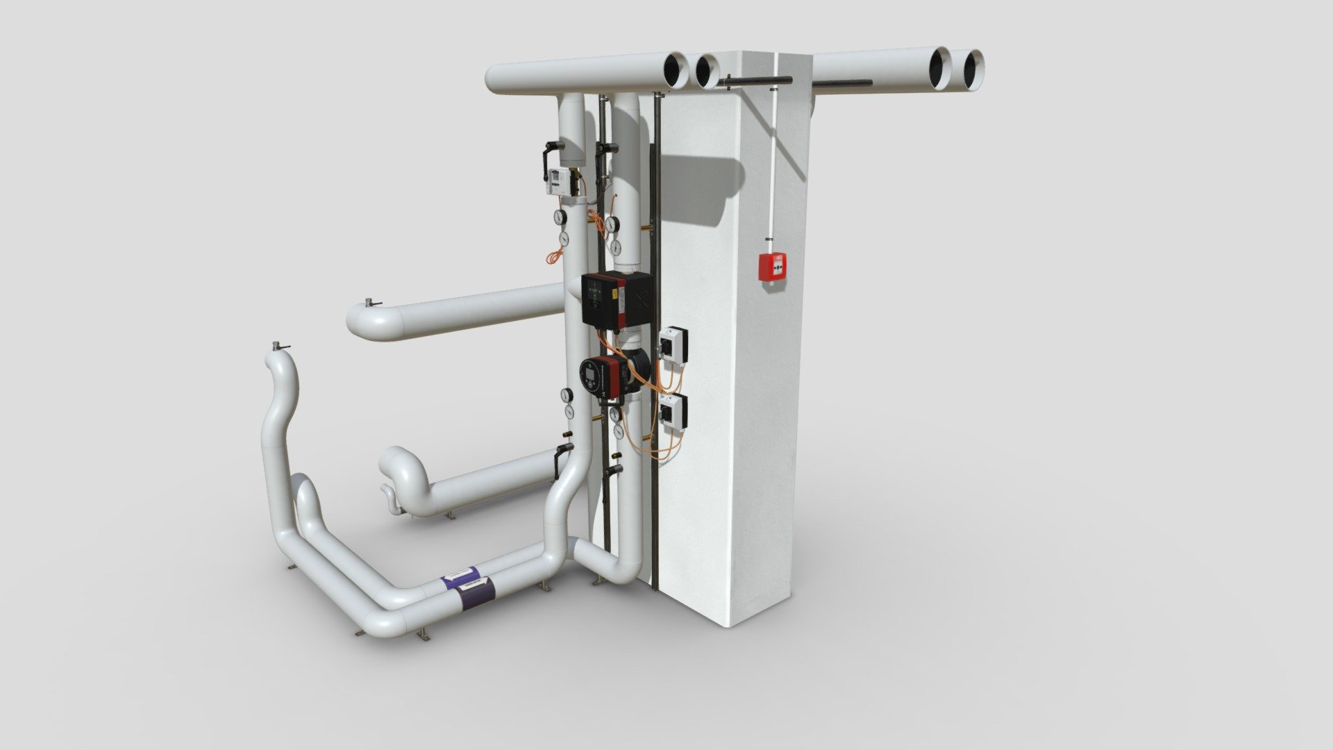 Pipelines_сlean - 3D model by indigostill 3d model