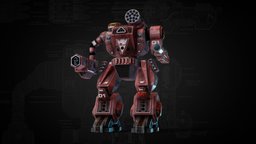 Summoner (Thor) Battlemech mechanical, turret, pilot, battlemech, mechwarrior, falcon, thor, giant, mecha, tank, machine, 1995, meka, clan, stomp, jade, summoner, substancepainter, substance, weapon, hardsurface, robot, mechwarrior-mech, mechwarrior2