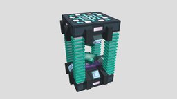 Crystallizer 2 pixel-art, blockbench, low-poly, minecraft, voxel, crystallizer