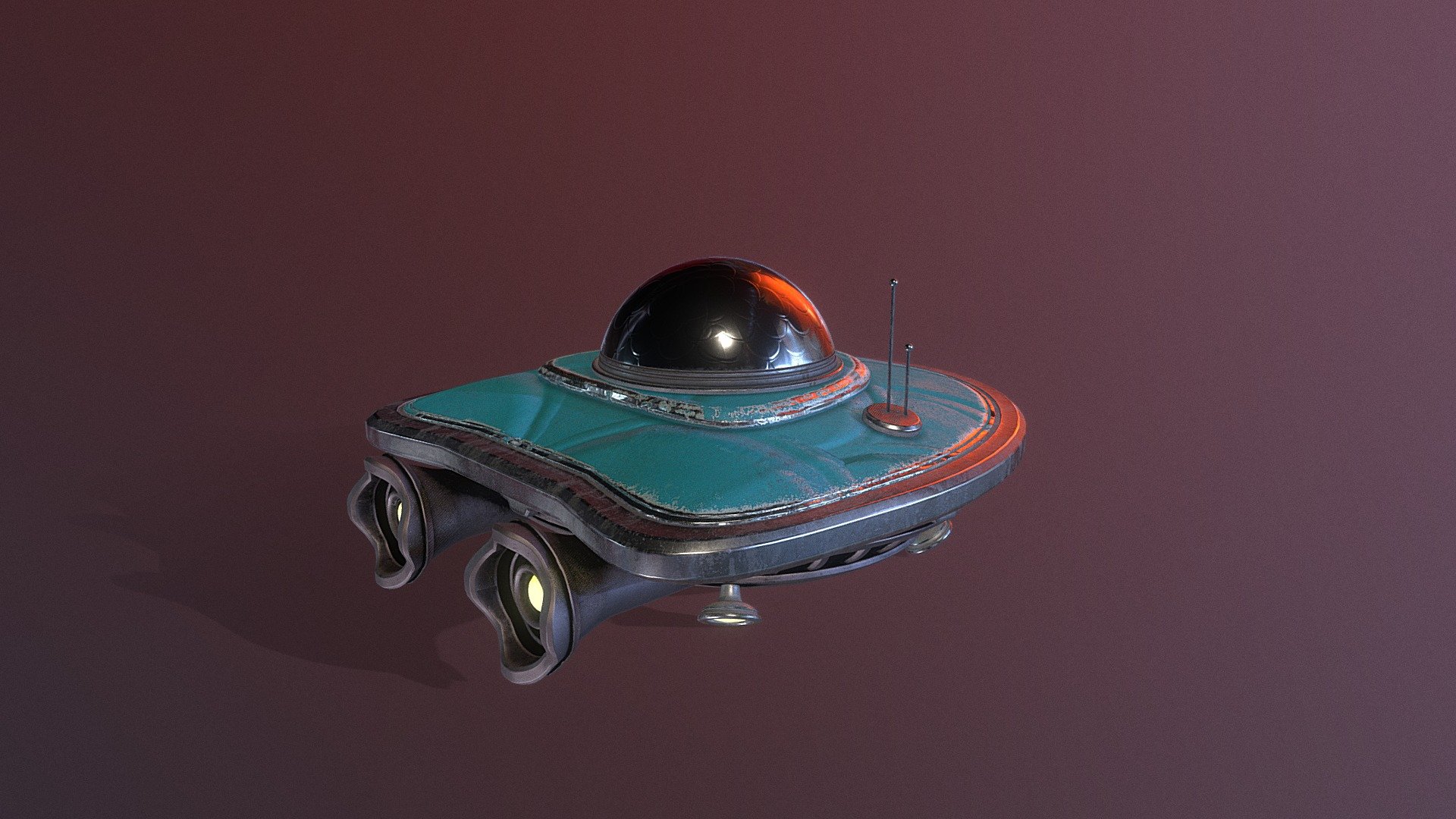 It came from.. Outer space!!

Little green men often take these on a joyride 3d model