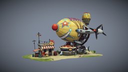 Entertainment park clown, 3dcoat, substancepainter, handpainted, blender, art