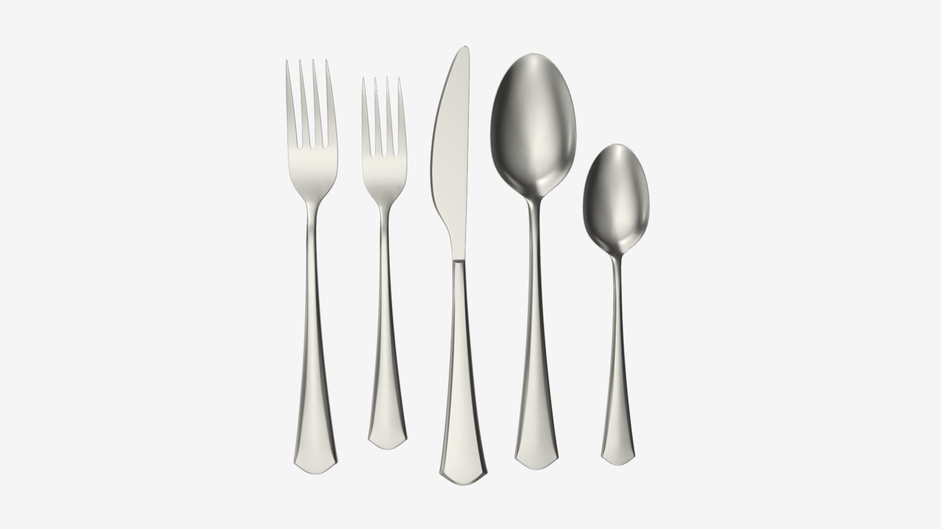 Flatware set 05 - Buy Royalty Free 3D model by HQ3DMOD (@AivisAstics) 3d model