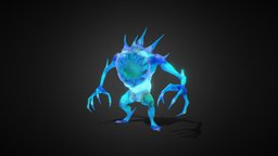 Monster-Golem golem, creature-monster, animatedcharacter, gameasset, monster, enemy-monster