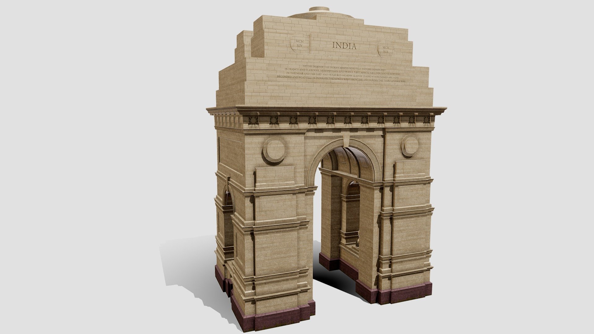 The India Gate is a war memorial located astride the Rajpath, on the eastern edge of the &ldquo;ceremonial axis