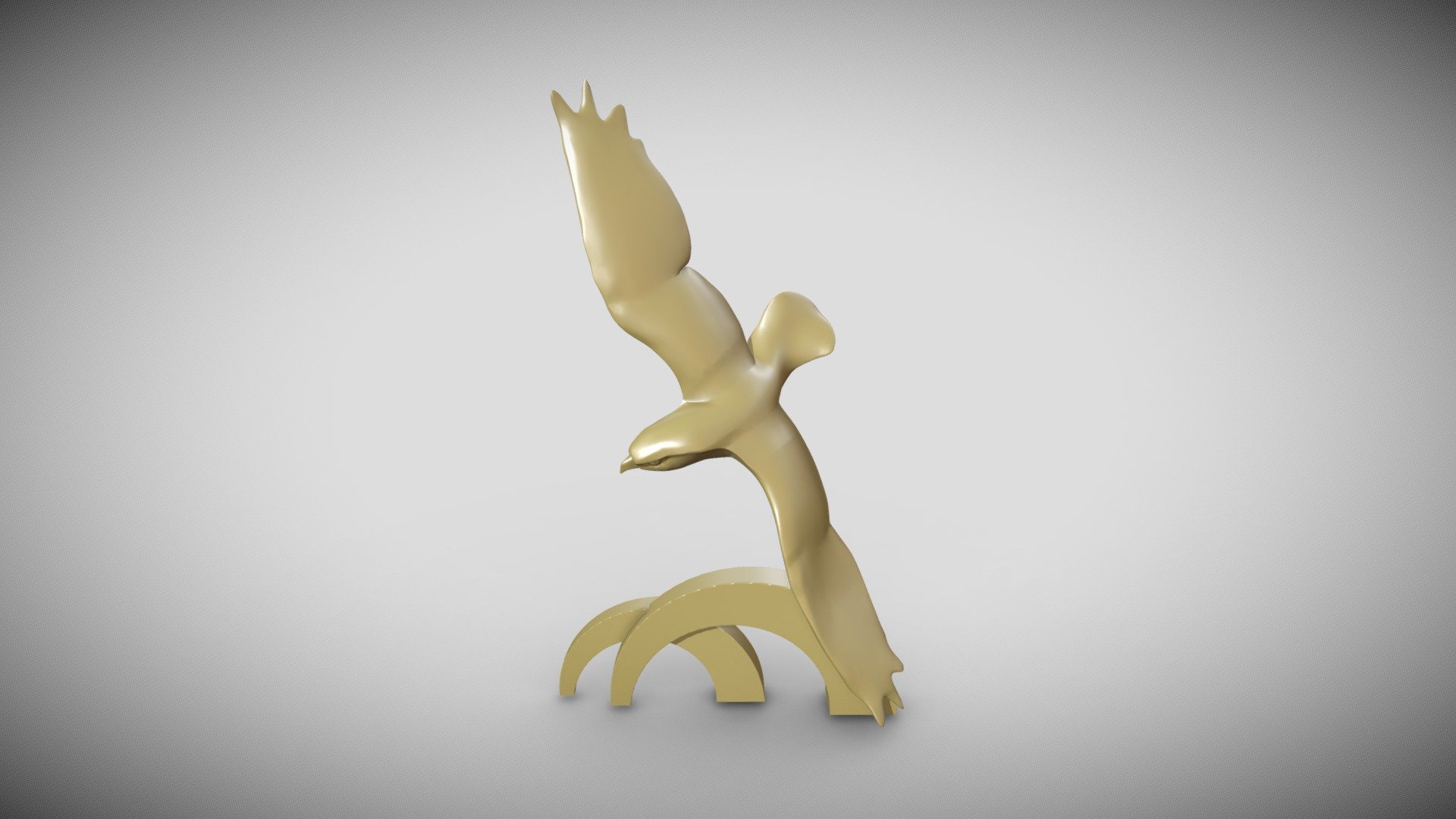 The falcon is on the wind 3d model