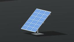 Cartoon Low Poly Solar Panel toon, toy, solar, battery, tesla, electronic, print, low-poly, cartoon, blender, pamir, lowpoly