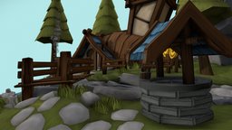 Small & Cozy stylized island deahowest2017, deahowest, handpainted, photoshop, 3dsmax, 3dsmaxpublisher, lowpoly, stylized, building, gameart2017