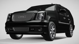 GMC Yukon Denali  flexfue automobile, legend, full, suv, drive, transport, american, size, auto, gmc, yukon, flagman, denali, vehicle, car, highpoly, flexfue