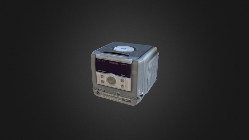 test upload with old project - 1998 Audiovox CD Clock Radio - 3D model by epat 3d model