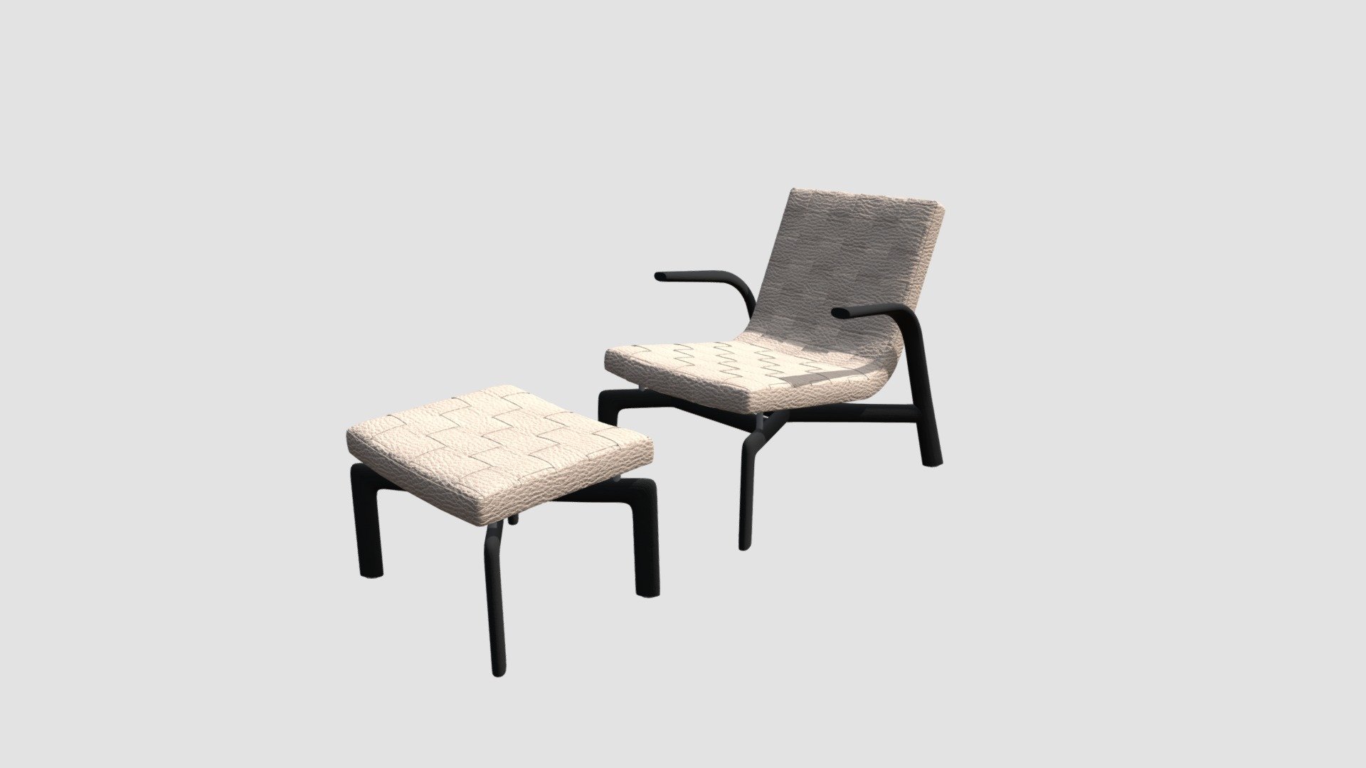 Highly detailed 3d model of armchair with all textures, shaders and materials. It is ready to use, just put it into your scene 3d model