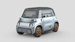 Citroen Ami modern, citroen, vehicles, cars, sedan, ami, compact, hatchback, personal, futuristic-car, electric-vehicle, low-poly, lowpoly, low, poly, electric, citroen-ami, modern-car, futuristic-vehicles, personal-car, compact-vehicle, personal-vehicle