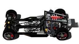 Spada F6 Chassis mechanic, autodesk, mechanical, speed, suspension, sportcar, boxer, scuderia, engine, chassis, auto, internal, transmission, corsa, morelia, corrida, f6, car, sport, race, steel, boxerengine, esportivo