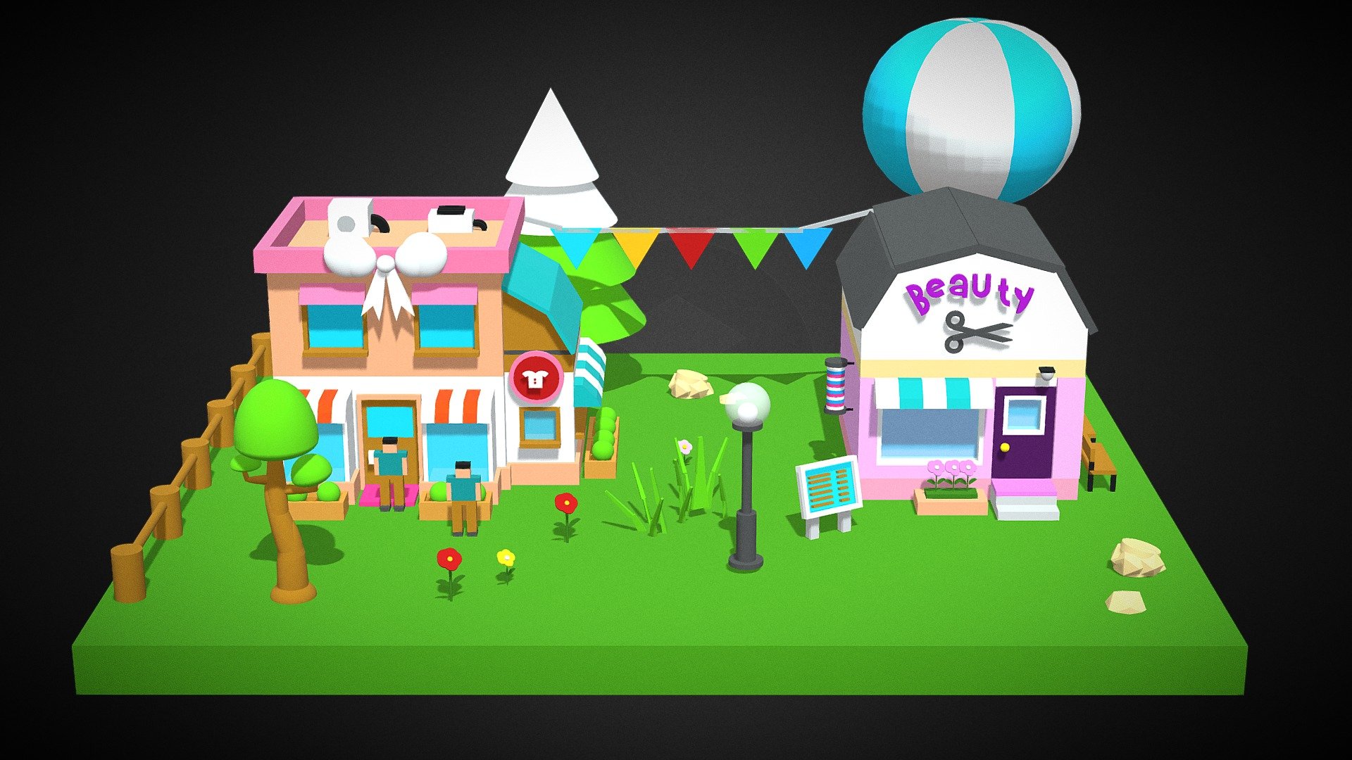 All the models are made by 🏠👉3d.xyz

Page link👉: 3d.xyz

All models are free on this page 🎉

Modeling is very easy and I would recommend anyone to try it ！ 😁😻🎁 - Cartoon Magic House2 - Download Free 3D model by 3d.xyz (@webuild) 3d model