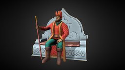 "Abylai" Khan Low Poly khan, general, king, leader, submarine, abylai, abylaikhan, abylaihan