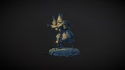 John Dark apocalypse, wargaming, wizards, dystopian, occult, fantasycharacter, miniature-zbrush