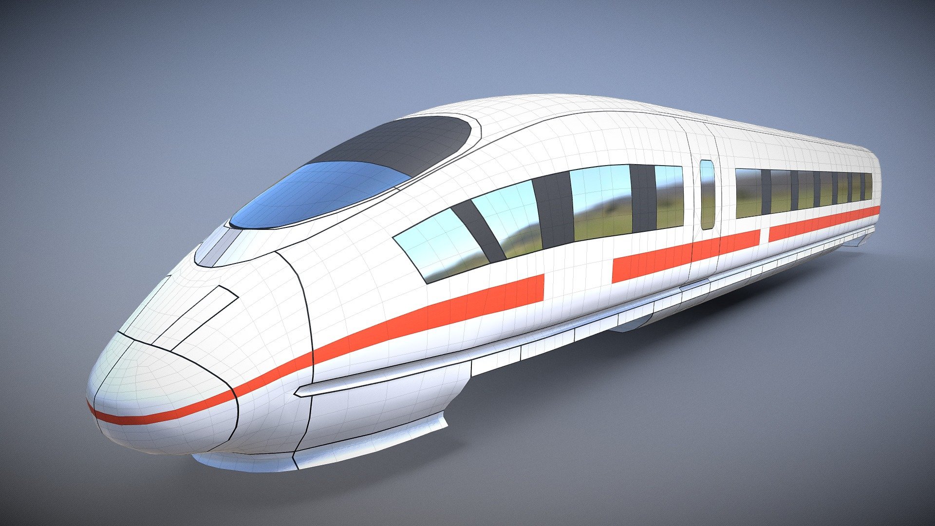 ICE 3 (WIP-1)



WIP-2

WIP-3

WIP-4 

WIP-5

WIP-6



Used software and 3d-model creator.

Here on Sketchfab you can see or purchase some of our 3d-models which we are using in our projects for our software VIS-All-3D.

This 3d model or those 3d models as well as the textures were created by 3DHaupt for the software service John GmbH

Modeled and textured with Blender 3D - ICE 3 Train (WIP-1) - 3D model by VIS-All-3D (@VIS-All) 3d model