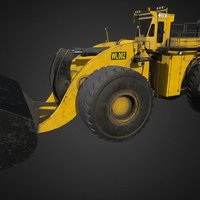 LeTourneau L-2350 vehicles, al, allegorithmic, substance, game, blender, substance-painter, gameasset