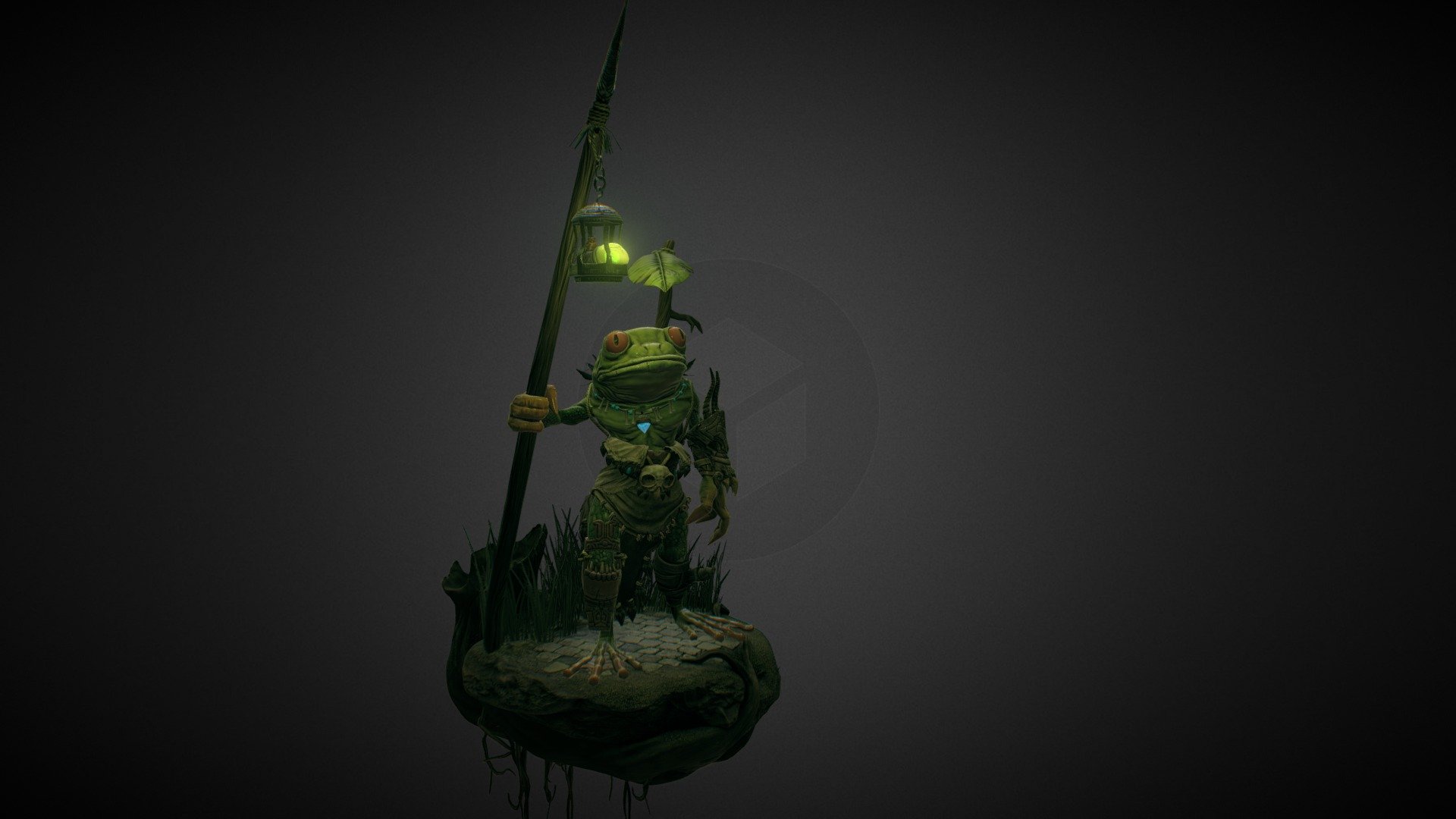 Made for a Monthly Noob Challenge on polycount - Froshmann - 3D model by kiwiii 3d model