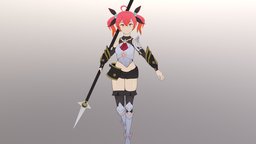 Anime Knight toon, spear, cartoony, cartoonish, magical, blender3dmodel, animegirl, cartooncharacter, knight-armor, animemodel, magicalgirl, anime3d, anime-girl, fantasycharacter, warrior-fantasy, animestyle, anime-character, spear-bearer, cartoon, blender, blender3d, fantasy, anime, knight