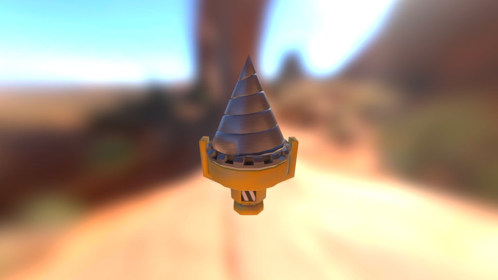 From Kid Icarus: Uprising (sorta) - Drill Arm - 3D model by MrRafar 3d model