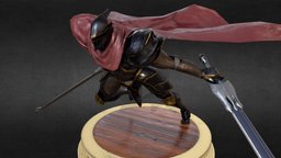 Momonga (fully rigged) overlord, gown, longsword, momonga, ainz, ooal, pbr, knight