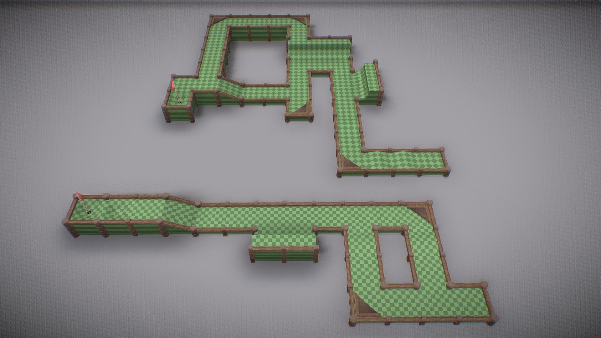 This package includes all individual models with clean topology in a zip file inside the package. The preview model appears to not have clean topology only because it was exported from Unity.

Stylized General Modular Mini Golf Asset Package Demo is a high quality modular Mini Golf environment designed to ensure a smooth and fun experience for your Mini Golf game!


Each model includes a Diffuse map.
Includes 65+ modular assets! These include barriers, holes, floors, flags, stops, ramps, jumps and much more!
Includes three themes! These are - grassy, sandy and snowy.
Includes two texture types for each theme.

Support email : alignedgames@mailbox.co.za
Aligned Games website : https://alignedgames.com/

You can also receive this package by supporting me through Patreon, as well as many other free ones. So please consider supporting me there.

https://www.patreon.com/AlignedGames - Stylized General Modular Mini Golf Asset Package - Buy Royalty Free 3D model by Aligned Games (@Johannesnienaber) 3d model