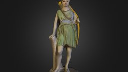 Diana with Texture character, 3dscan