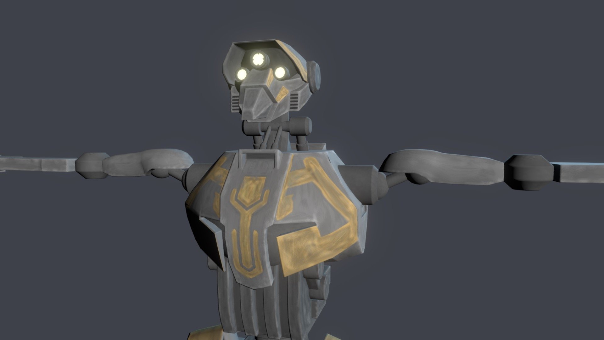 Clone Wars Fan Art. SubD Ready 3d model