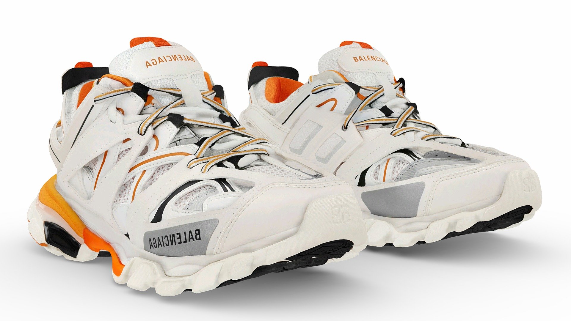 A Very Detailed shoes with High-Quality .

The Mesh is UV unwrapped.

4096x4096 Texture Maps jpg，in the compressed file rar.

File Formats :

FBX .OBJ .stl.collada(dae).Maya2019,Texture(jpg format).

If you want to modify the color of the shoes, it is easy to do with photopshop. The screenshot shows how to do it.

This is a professional scanning agency, if there are any shoes that are not included, please let me know.My E-mail:951723610@qq.com,It will helps a lot.By the way,we are available for custom shoes scan.

Don't forget to check my other sneakers,Have a nice day：） - Balenciaga Track 3 0 V2 - Buy Royalty Free 3D model by Vincent Page (@vincentpage) 3d model