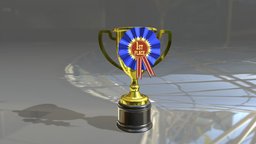 Trophy first, print, trophy, place, gold