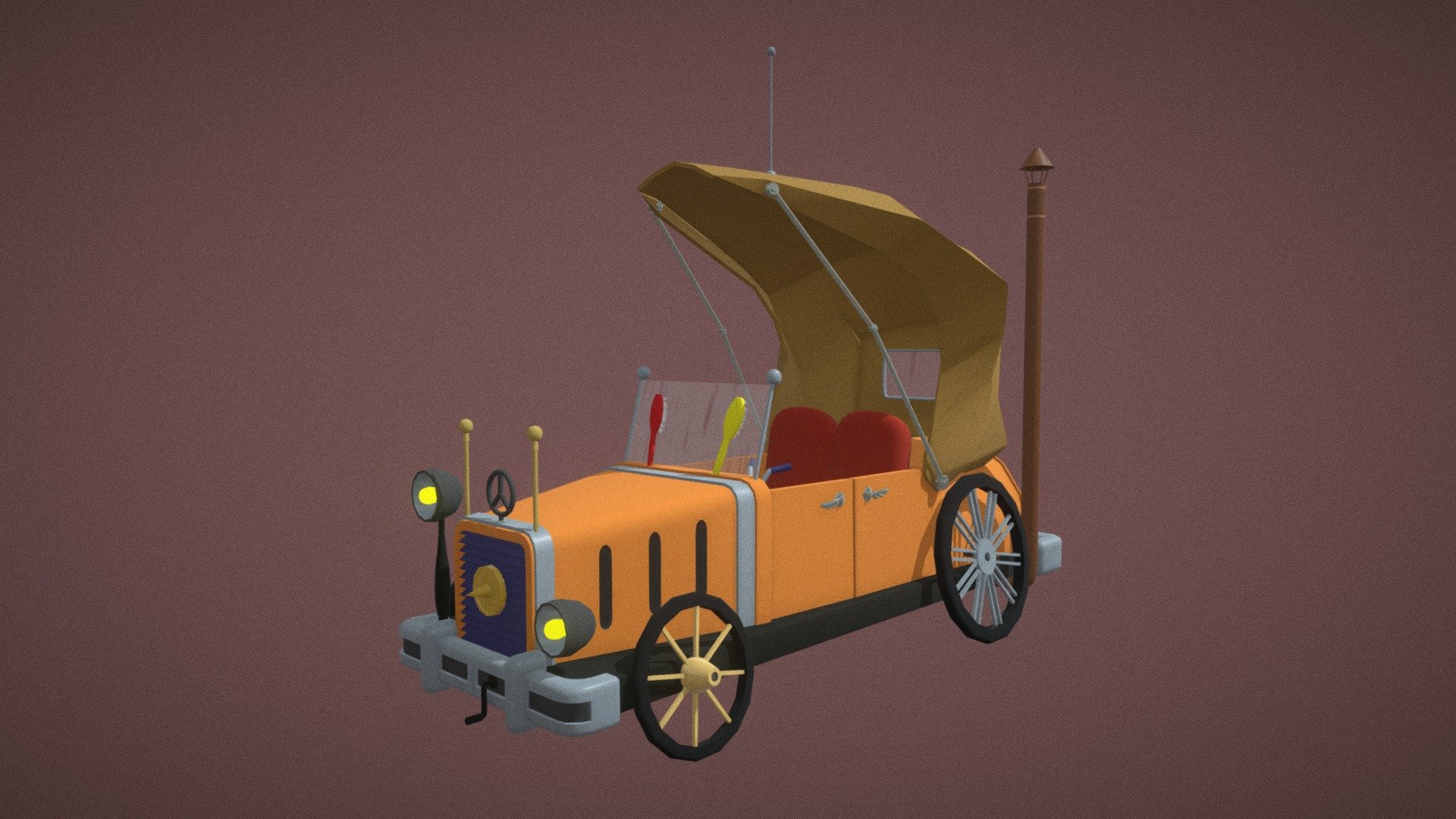 My new small project &ldquo;Cars from Soviet cartoons&ldquo;

Part I. Volk's (Wolf's) Car (from &ldquo;Nu Pogodi!