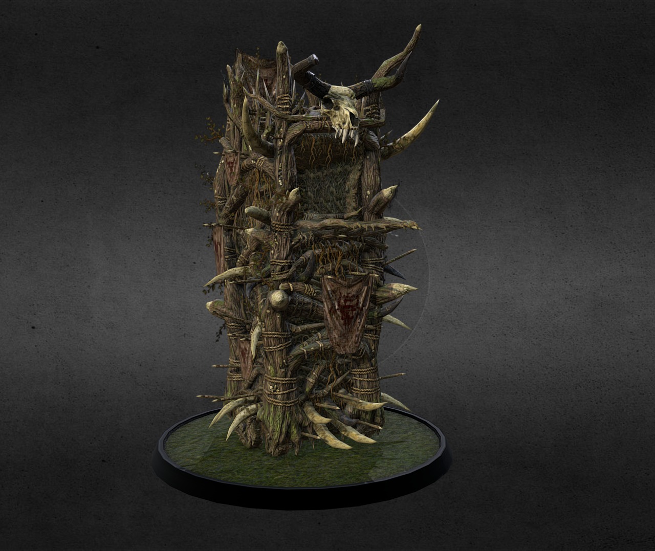 Beastmen Siege Tower I created for Creative Assembly's Warhammer - Total War game. All models and textures were created by myself 3d model