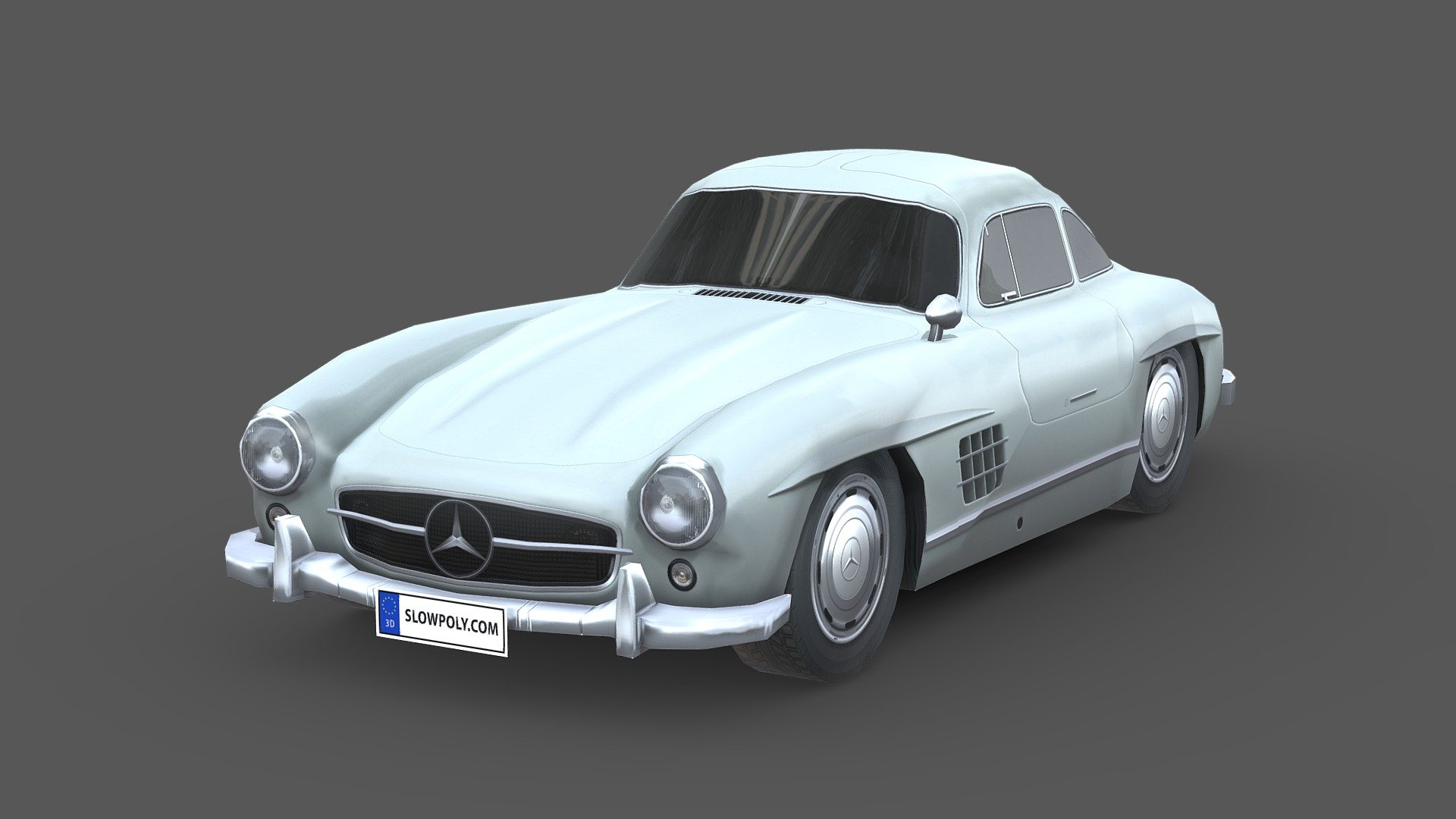 Buckle up and join the ride with our incredible 3D model car! With few polygons, it’s light, flexible, and realistic. High-quality textures bring it to life. Effortlessly integrate it into any project and let your creativity soar. Get ready for a thrilling journey!

If you love this 3d model and curious about how it’s done, visit our tutorial here: 
https://www.slowpoly.com/l/course unlock the technique, tool and trick to crafting this detailed-looking low poly car now! - Mercedes-Benz 300 SL Gullwing 1954 - Buy Royalty Free 3D model by slowpoly 3d model