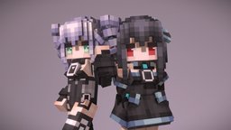 Uni-优尼 blockbench, minecraft