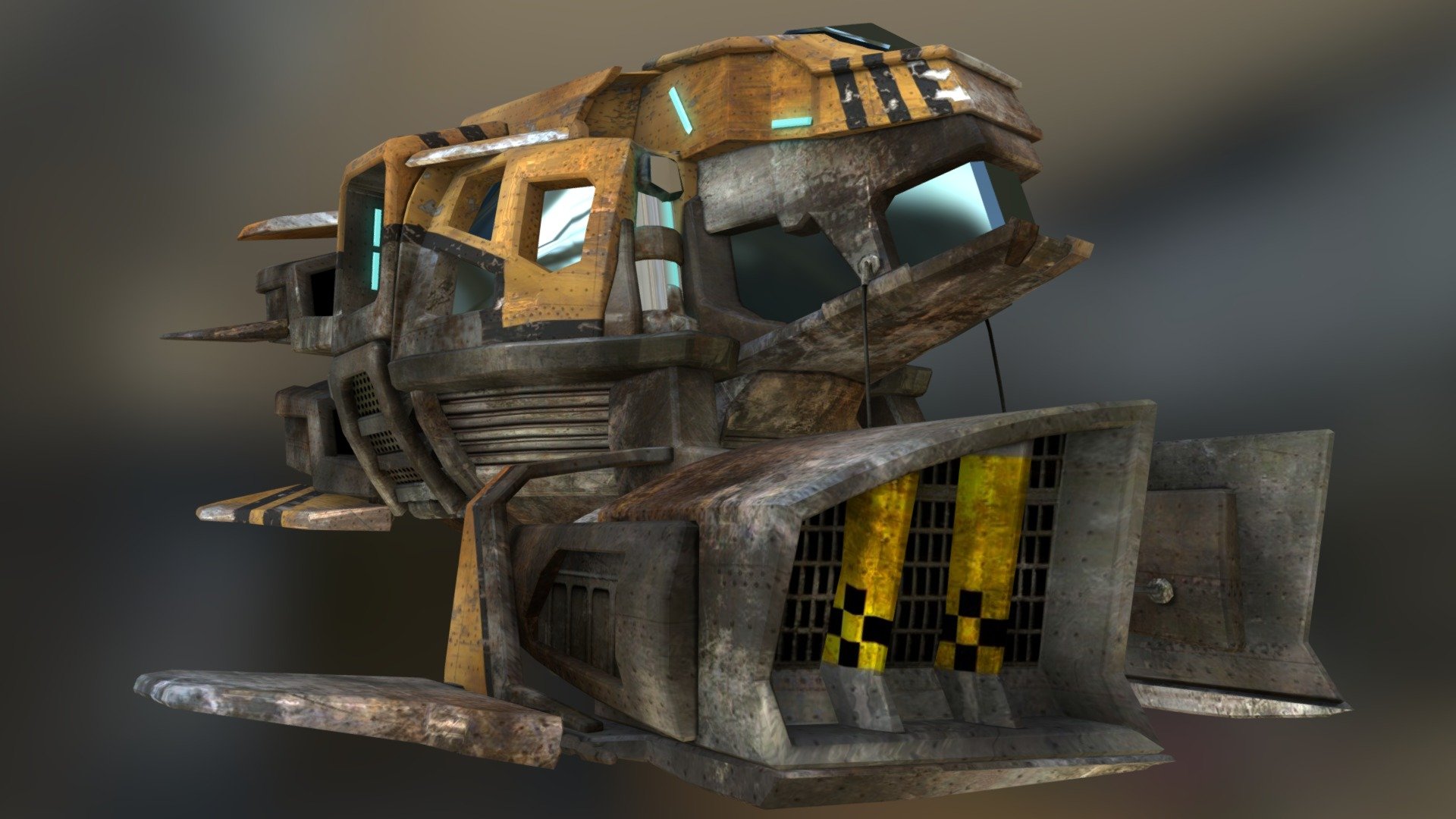 SciFi-Western: Flying Vehicle - 3D model by nFiniZign (@jawilli312) 3d model