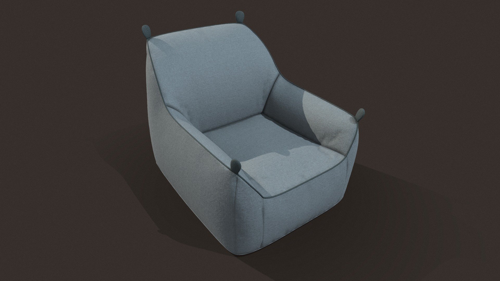 Bean Bag chair is a model that will enhance detail and realism to any of your rendering projects. The model has a fully textured, detailed design that allows for close-up renders, and was originally modeled in Blender 3.5, Textured in Substance Painter 2023 and rendered with Adobe Stagier Renders have no post-processing.

Features: -High-quality polygonal model, correctly scaled for an accurate representation of the original object. -The model’s resolutions are optimized for polygon efficiency. -The model is fully textured with all materials applied. -All textures and materials are included and mapped in every format. -No cleaning up necessary just drop your models into the scene and start rendering. -No special plugin needed to open scene.

Measurements: Units: M

File Formats: Blender 3.5(Cycles) OBJ FBX

Textures Formats: 4k,. (message me for a custom size ex 1k,2k,8k) If you need a custom label don’t hesitate to contact me through support 3d model