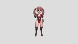 Victoria_Chibi femalecharacter, anime3d, ingamemodel, scifi-character, pbr-game-ready, blender3d, noai