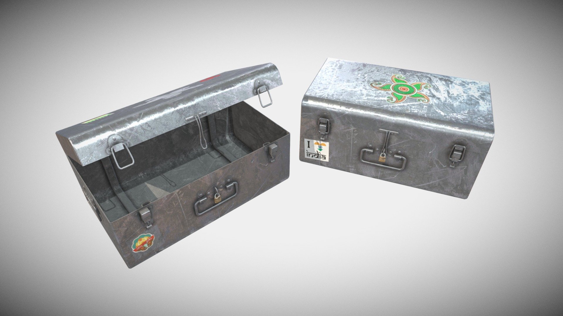 Indian Trunks - Download Free 3D model by Francesco Coldesina (@topfrank2013) 3d model