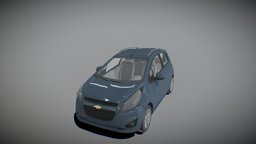 Chevrolet_Spark_test car, cinema4d