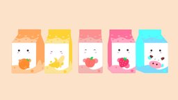 Milk Cute 3D cute, milk, milkcute, milk3d