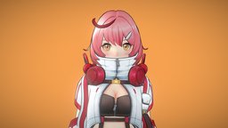 School Uniform Character_01 handpaintedtexture, stylizedcharacter, character, 3d