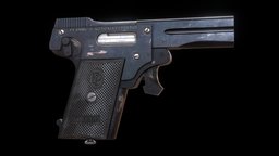 Kolibri 2mm handgun, pistol, kolibri, substancepainter, substance